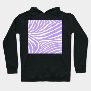 Lilac and White Zebra Print Hoodie